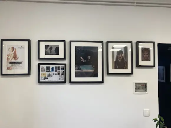 A wall with pictures